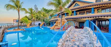 Sueños Two-Bedroom Villa | Front of property – evening/night