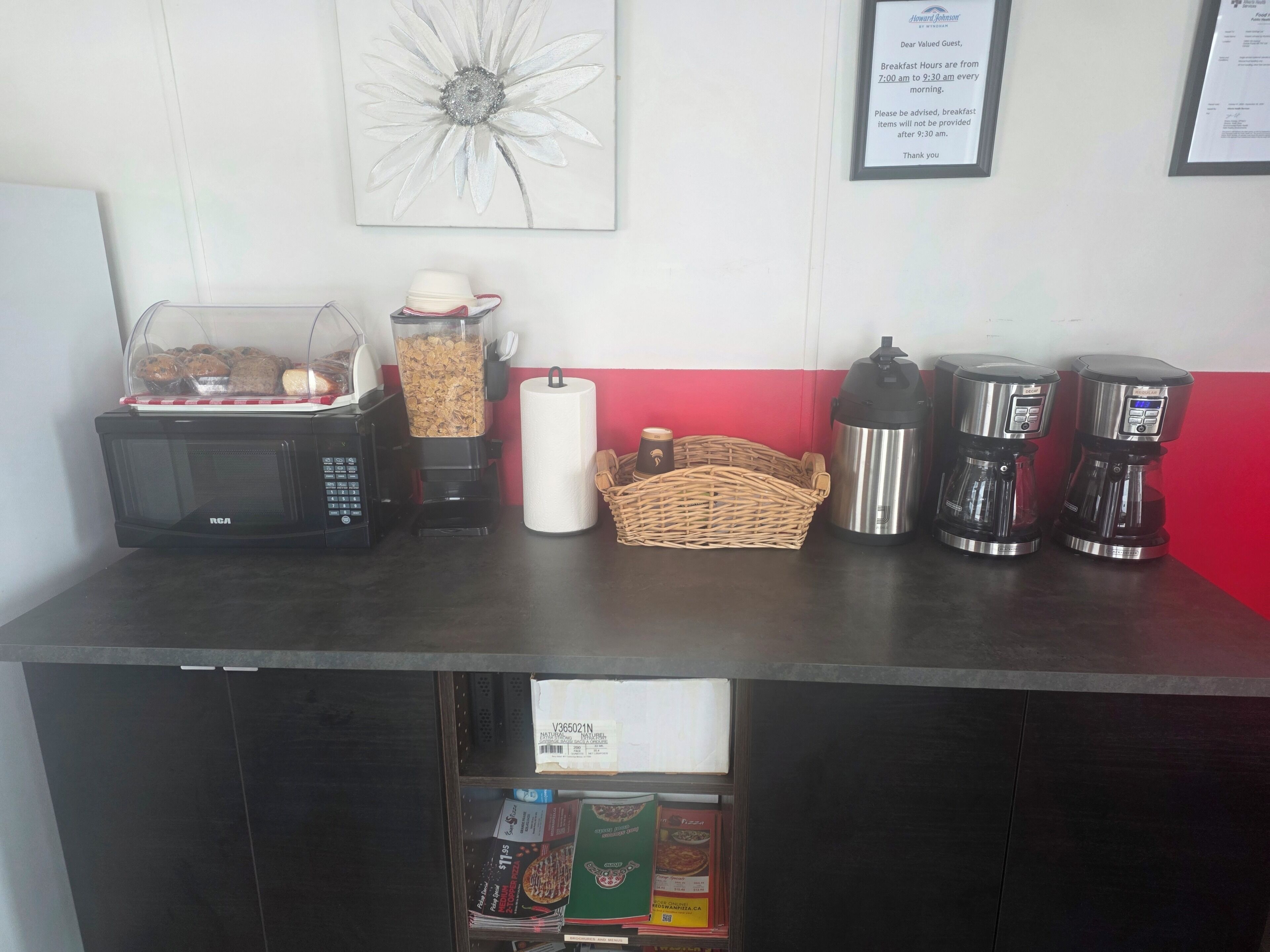 Déjeuner continental gratuit tous les jours