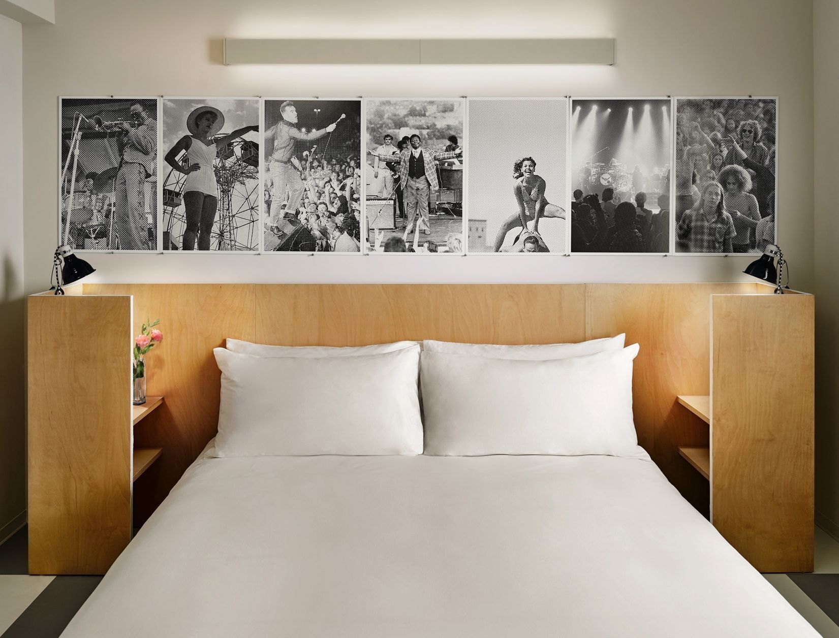 Premium bedding, down comforters, pillowtop beds, in-room safe