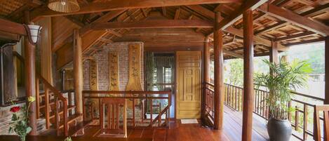 Vue depuis lâhĂ©bergement