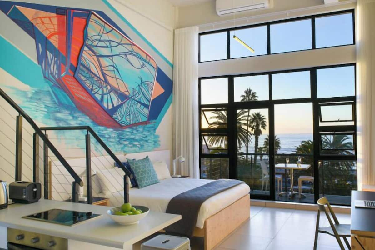 4-Bed Deluxe Queen Studio (Sea View) | Premium bedding, in-room safe, free WiFi, bed sheets
