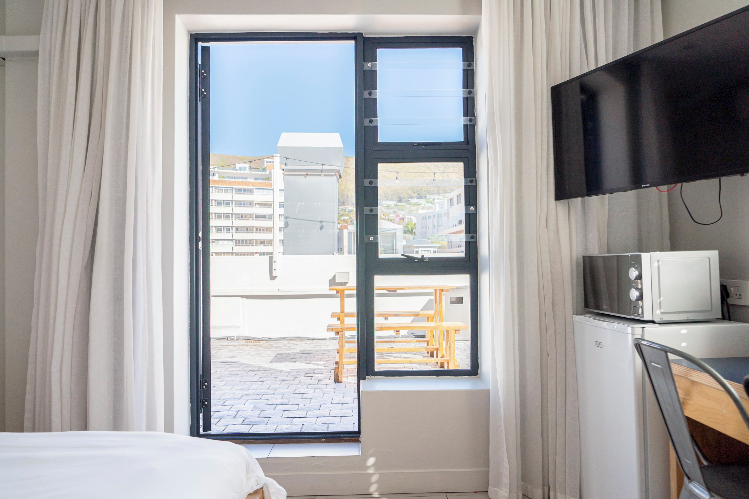 Double Room with Terrace | Premium bedding, in-room safe, free WiFi, bed sheets