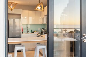 华丽双人房, 1 张双人床, 海景 | 高档床上用品、客房内保险箱、免费 WiFi、床单