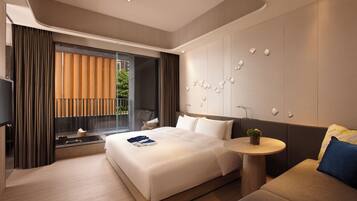 In-room safe, desk, soundproofing, free cribs/infant beds