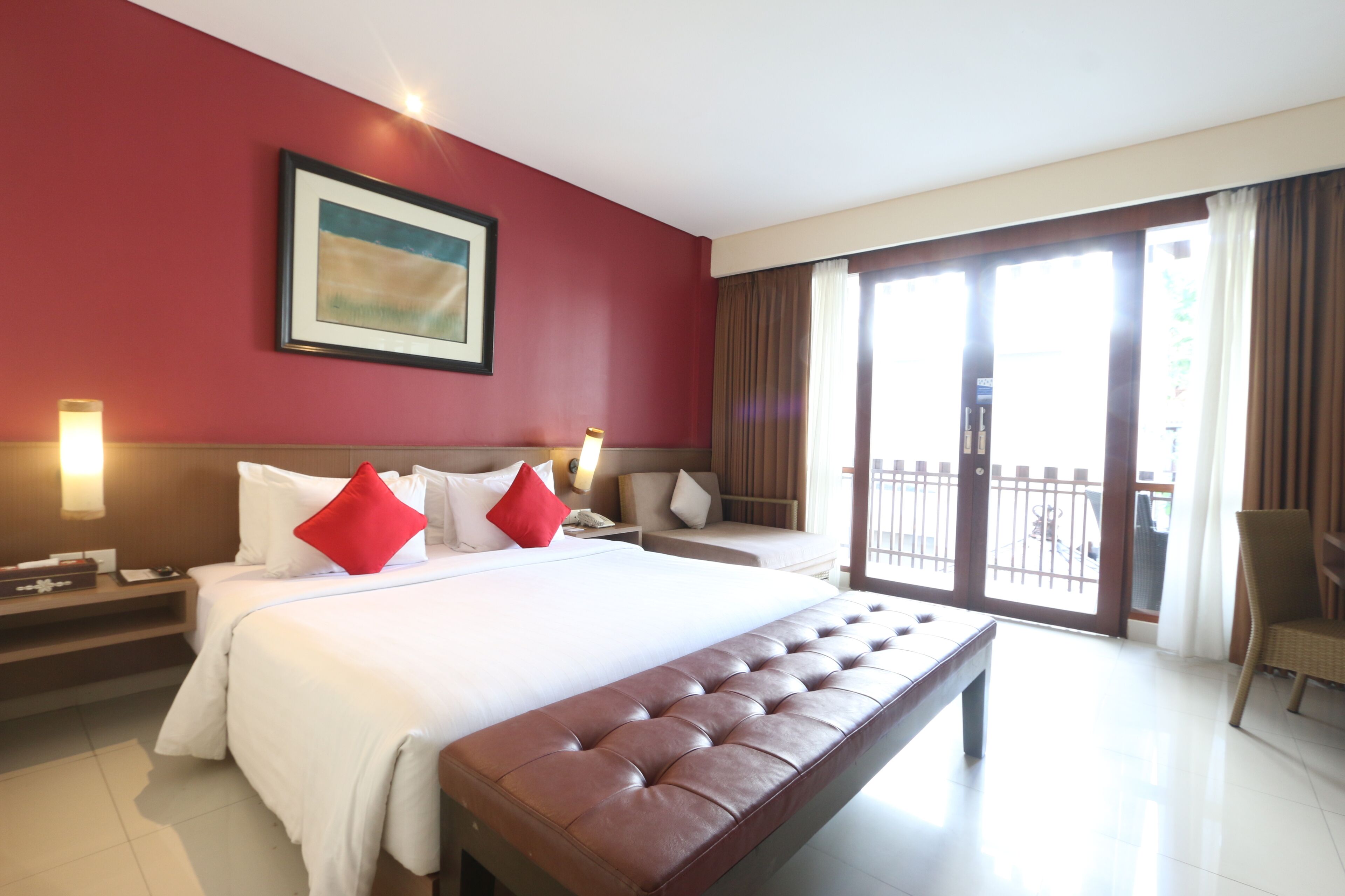Chambre majestueuse | Vue du balcon