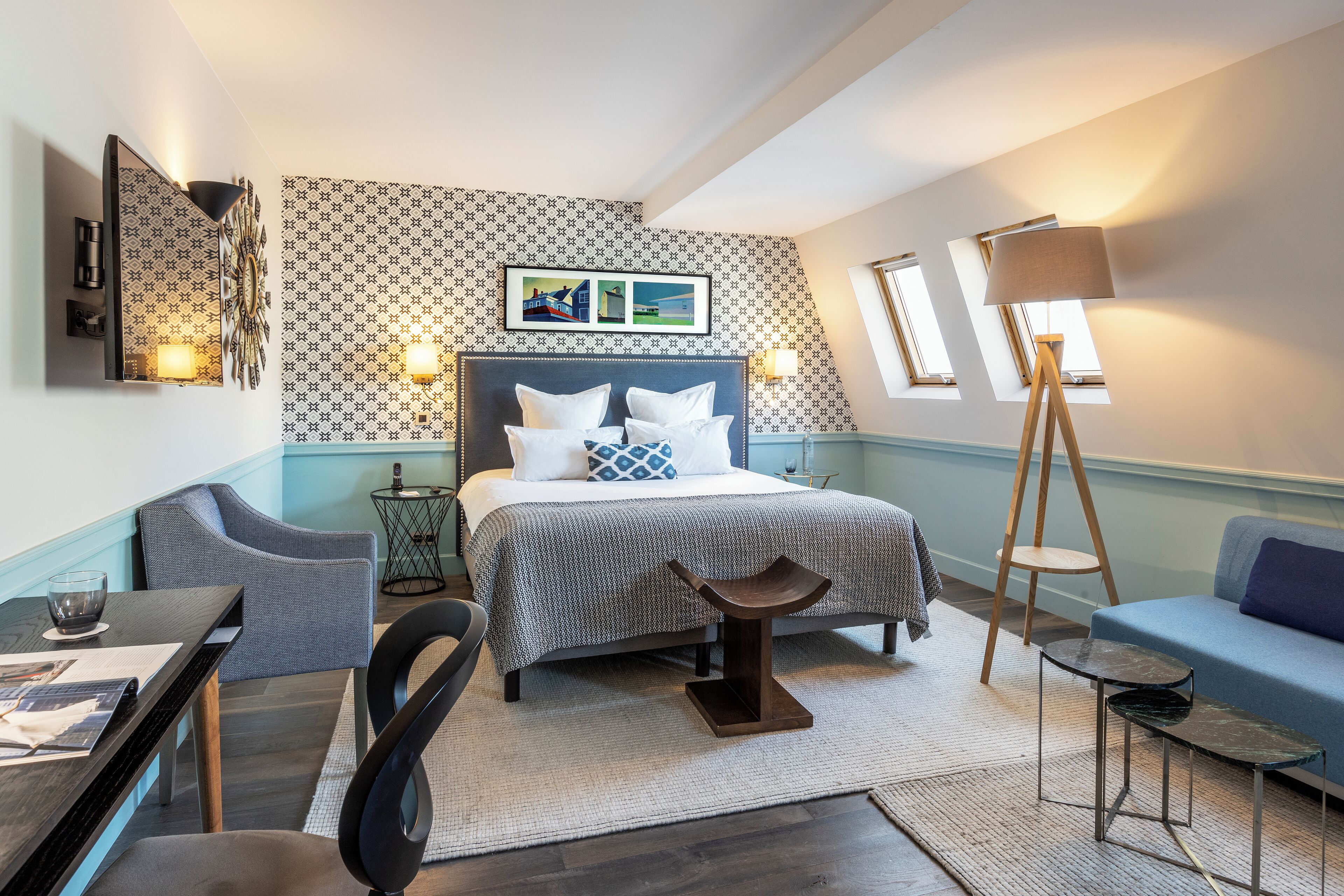 Literie de qualité supérieure, coffres-forts dans les chambres, bureau