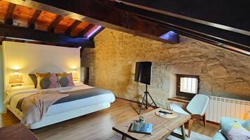 Deluxe studio suite | 1 slaapkamer, luxe beddengoed, donsdekens, Tempur Pedic-bedden