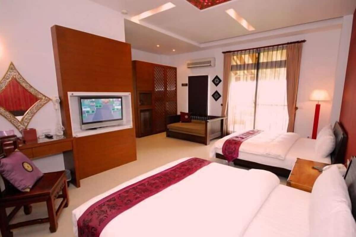 1 slaapkamer, luxe beddengoed, donzen dekbedden, individueel gedecoreerd