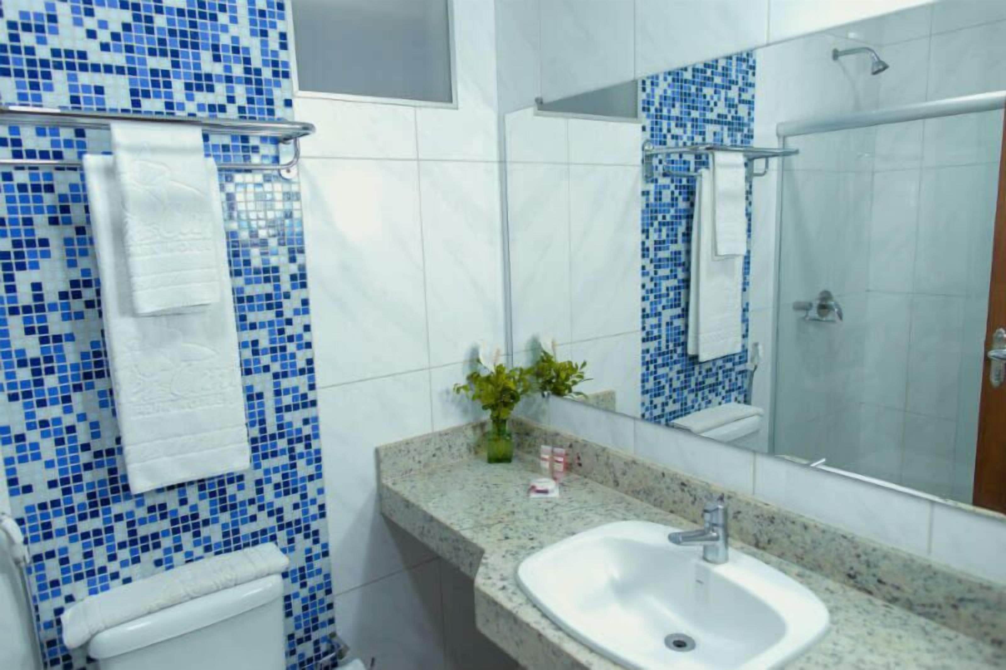 free toiletries, hair dryer, bidet, towels