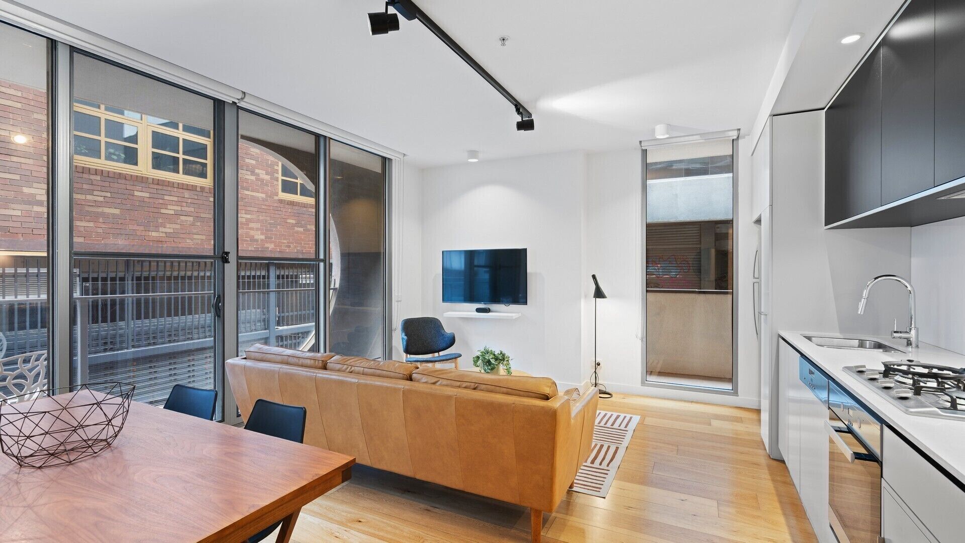 Executive Two Bedroom Apartment | Living area | LED TV