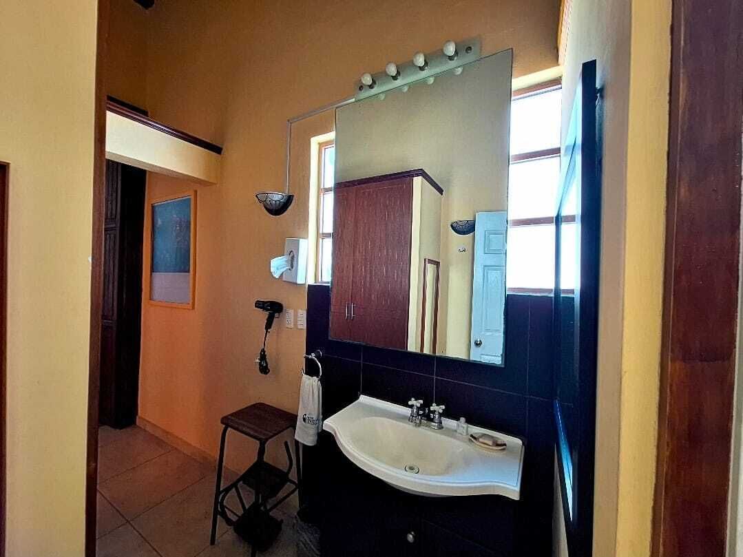 business loft, 1 queen bed with sofa bed, private bathroom | bathroom | shower, free toiletries, hair dryer, towels