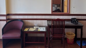 Minibar, skrivebord, wi-fi (inkludert) og sengetøy