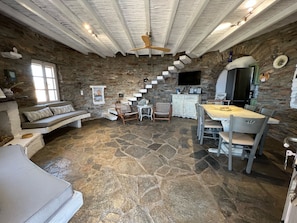 Living area - The Stone Windmill (Kea)