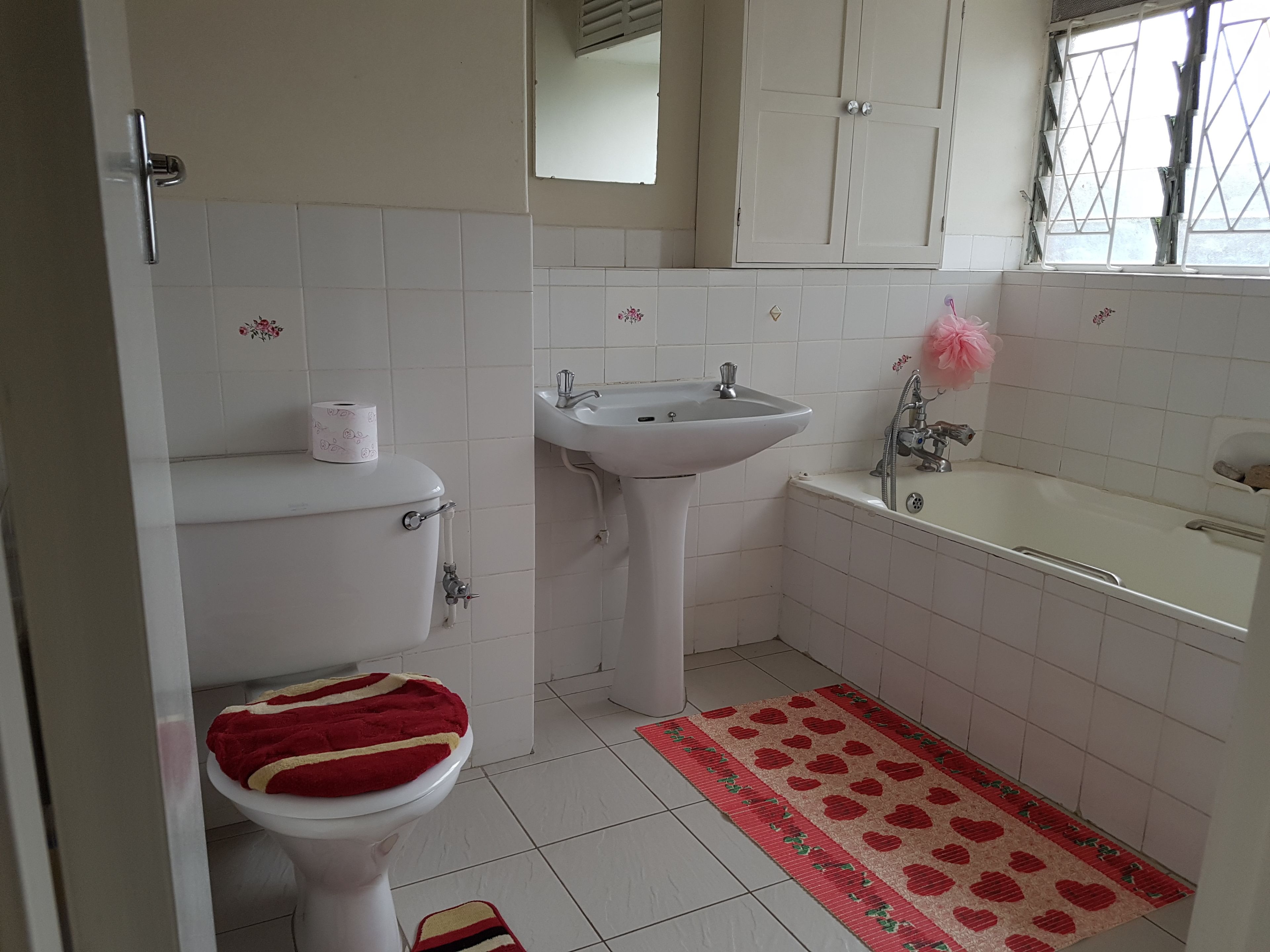 Bañera y ducha independientes y bañera profunda