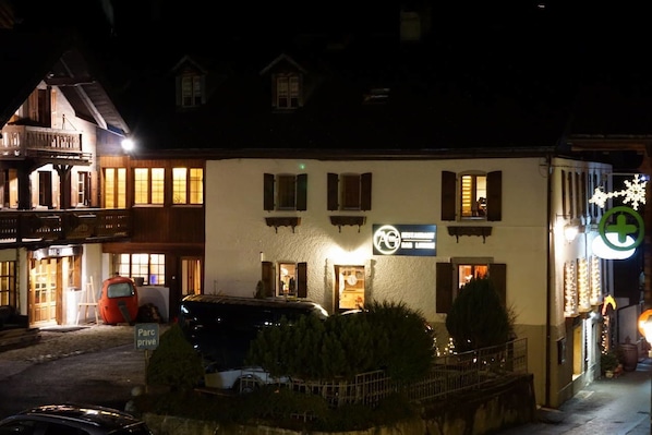 Front of property – evening/night