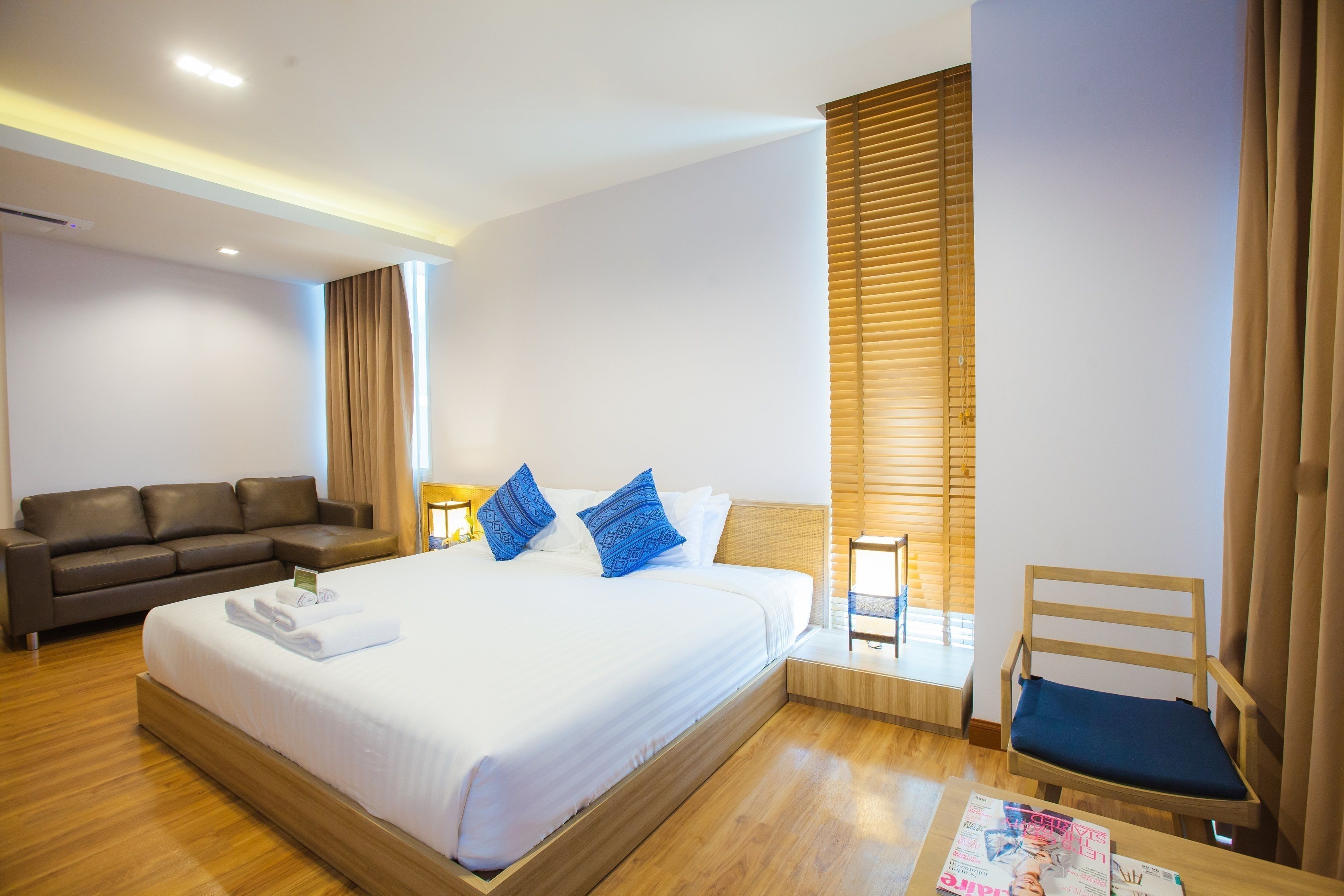 Hypo-allergenic bedding, free minibar items, in-room safe