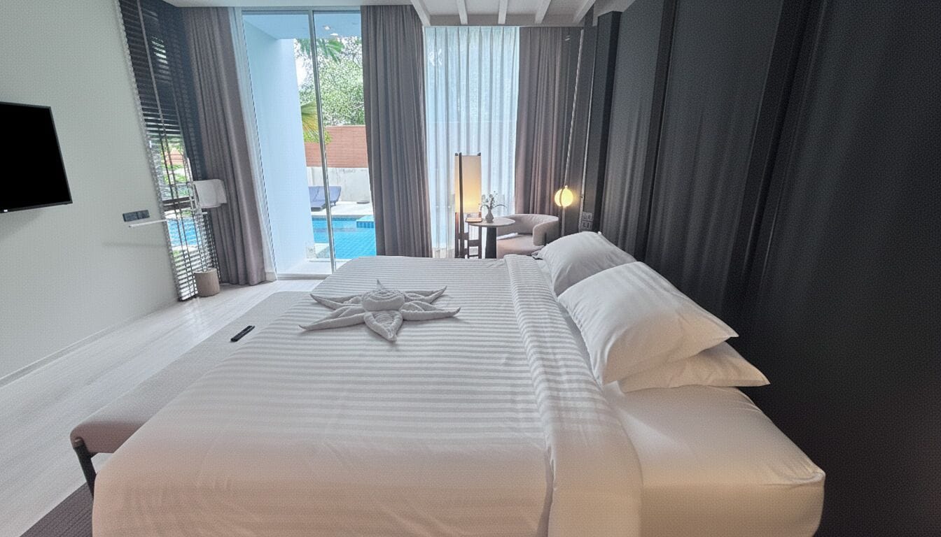 Pool Access | 防过敏的被褥、免费迷你吧物品、客房内保险箱、笔记本电脑工作区