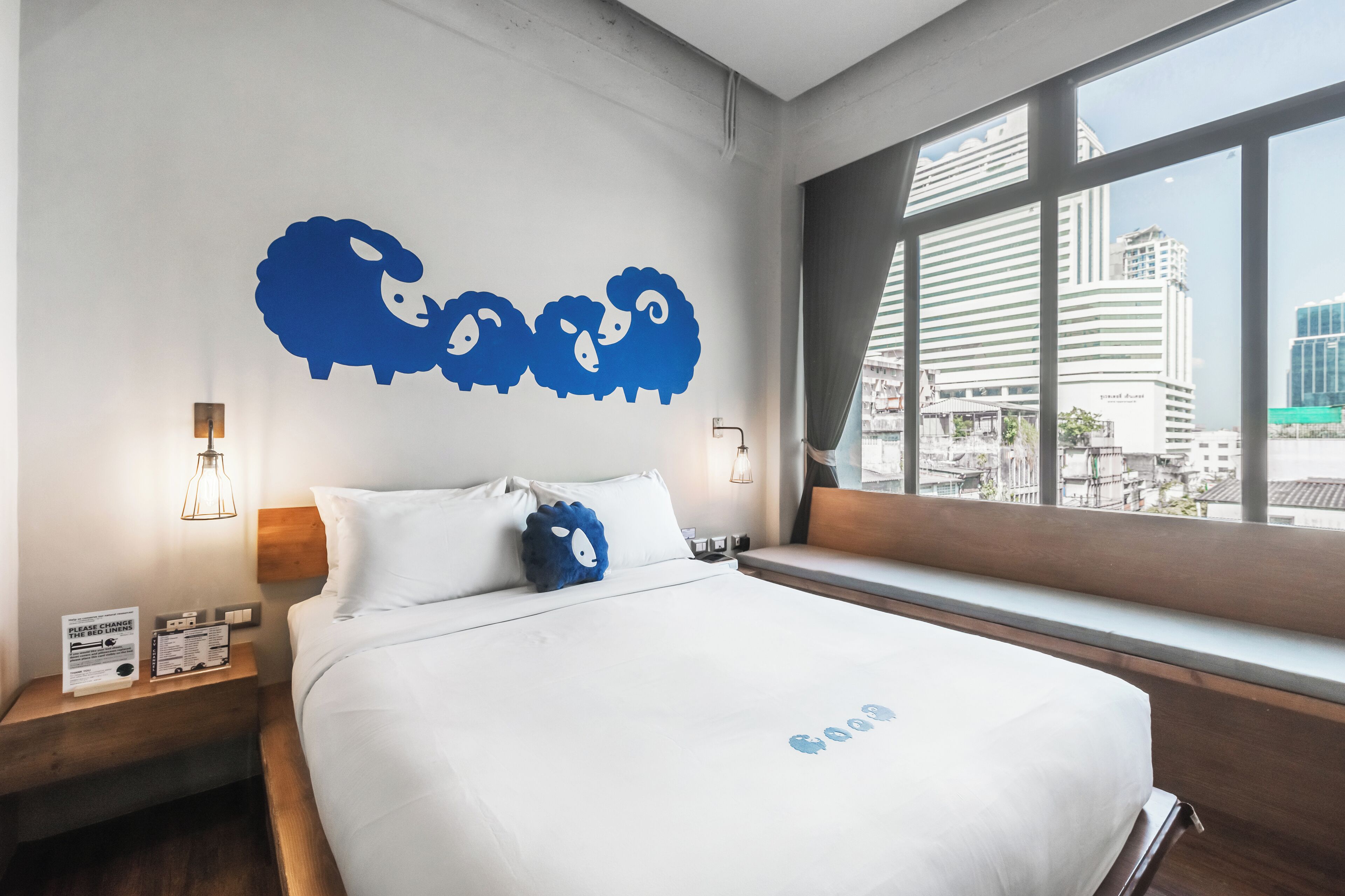 koko couple (double-queen bed) | in-room safe, blackout curtains, iron/ironing board, free wifi