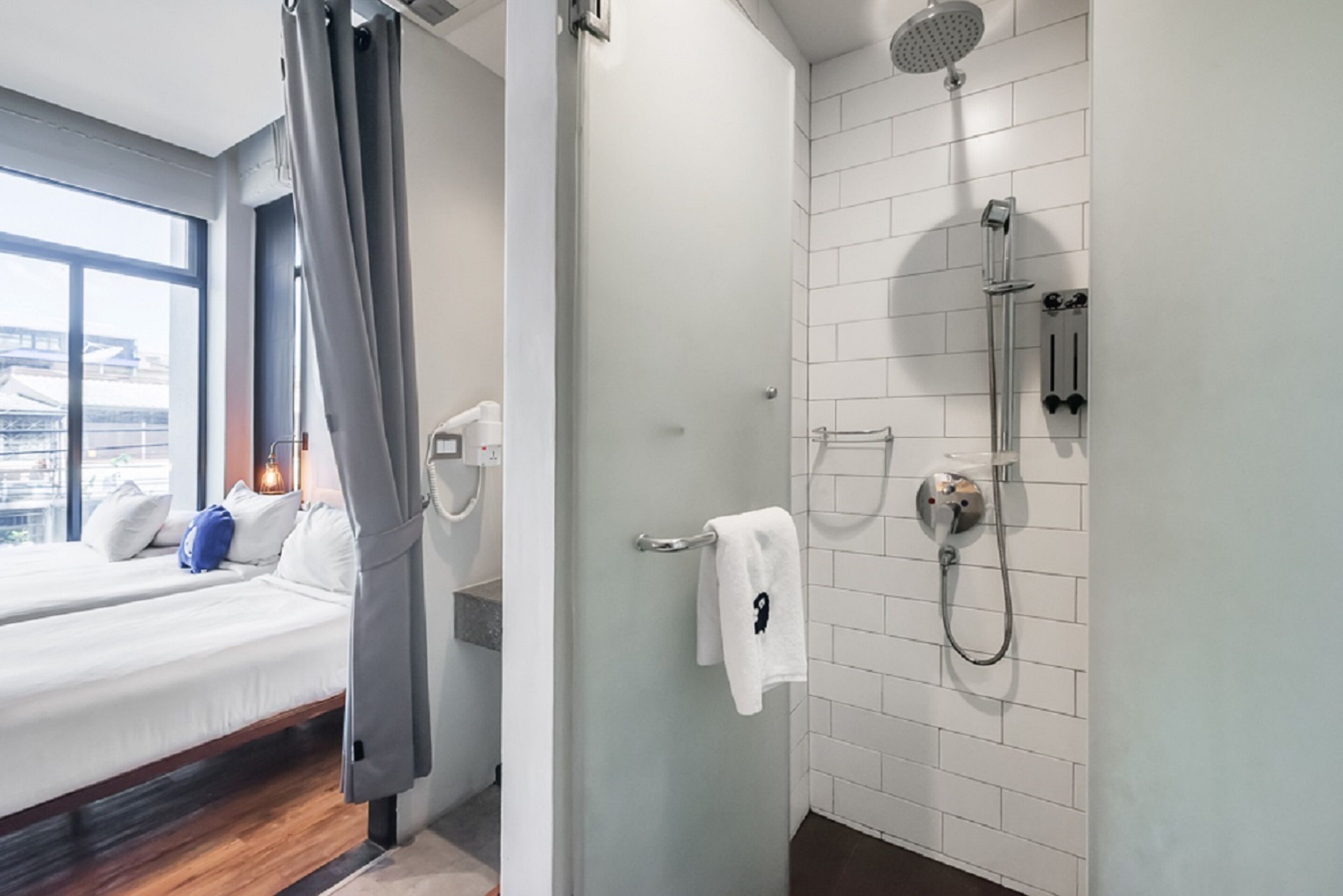 koko family (triple) | bathroom | shower, rainfall showerhead, free toiletries, hair dryer