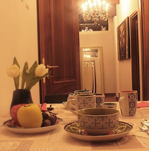 Daily local cuisine breakfast (EUR 8 per person)