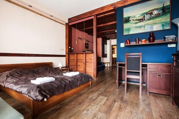 Apartment, 1 Schlafzimmer | 1 Schlafzimmer, Schreibtisch, Bügeleisen/Bügelbrett, Babybetten