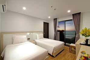 Deluxe Double or Twin Room, Balcony, Mountain View | Minibar, in-room safe, desk, laptop workspace - An Vista Hotel (Nha Trang)