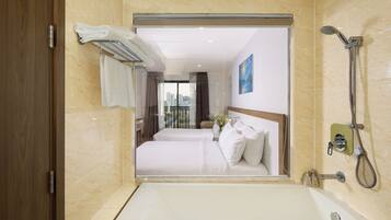 Executive Triple Room, Balcony, Mountain View | Minibar, in-room safe, desk, laptop workspace