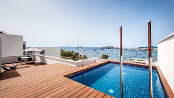 Toetasjesleilighet, 2 soverom, rom vegg-i-vegg, sjøutsikt (Private Pool) | Utsikt fra rommet