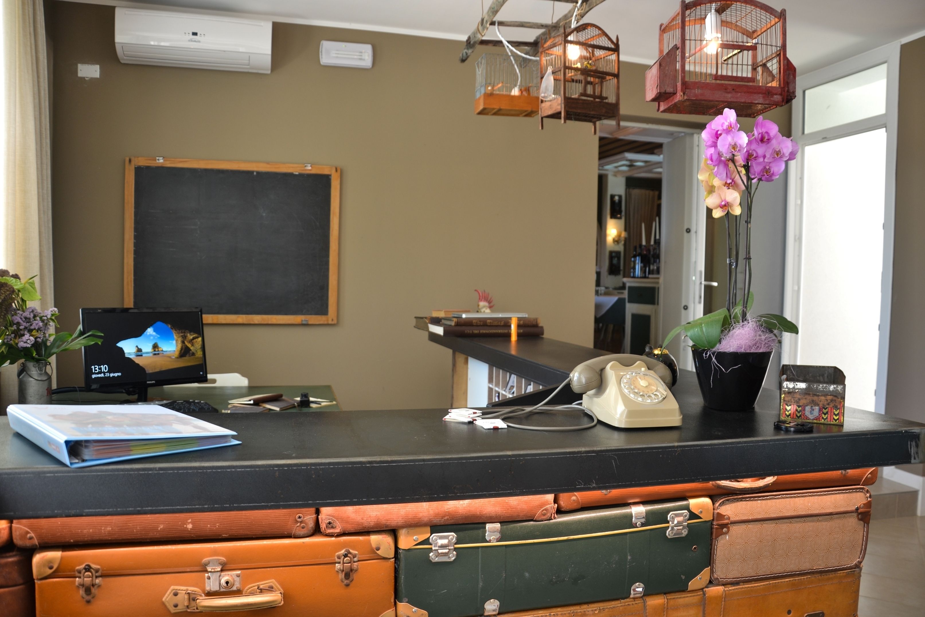 check-in/check-out kiosk