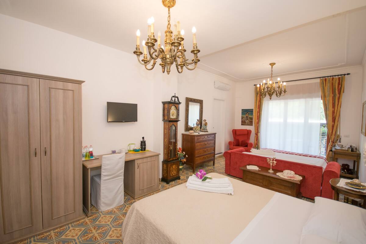 Junior Suite, Terrace | Premium bedding, minibar, desk, iron/ironing board