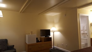 Blackout curtains, iron/ironing board, free WiFi, bed sheets