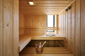 House, Sauna (Castellum Torenwoning Wellness – 2 ) | Bathroom | Towels, soap, shampoo