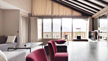 Suite Panoramique, 3 chambres, balcon, en mezzanine | Vue de la chambre