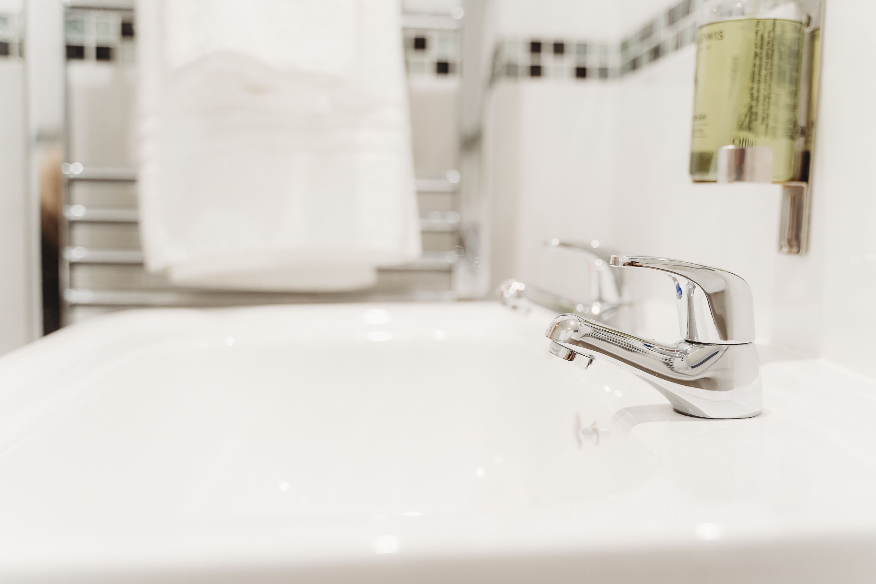 free toiletries, hair dryer, towels, soap