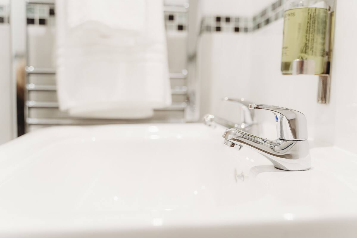 free toiletries, hair dryer, towels, soap