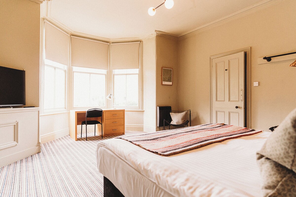 Desk, laptop workspace, iron/ironing board (on request), WiFi (free)