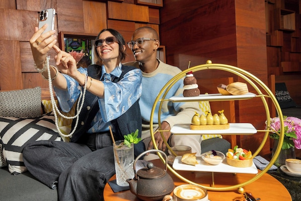 Franske retter, utsikt mot hagen