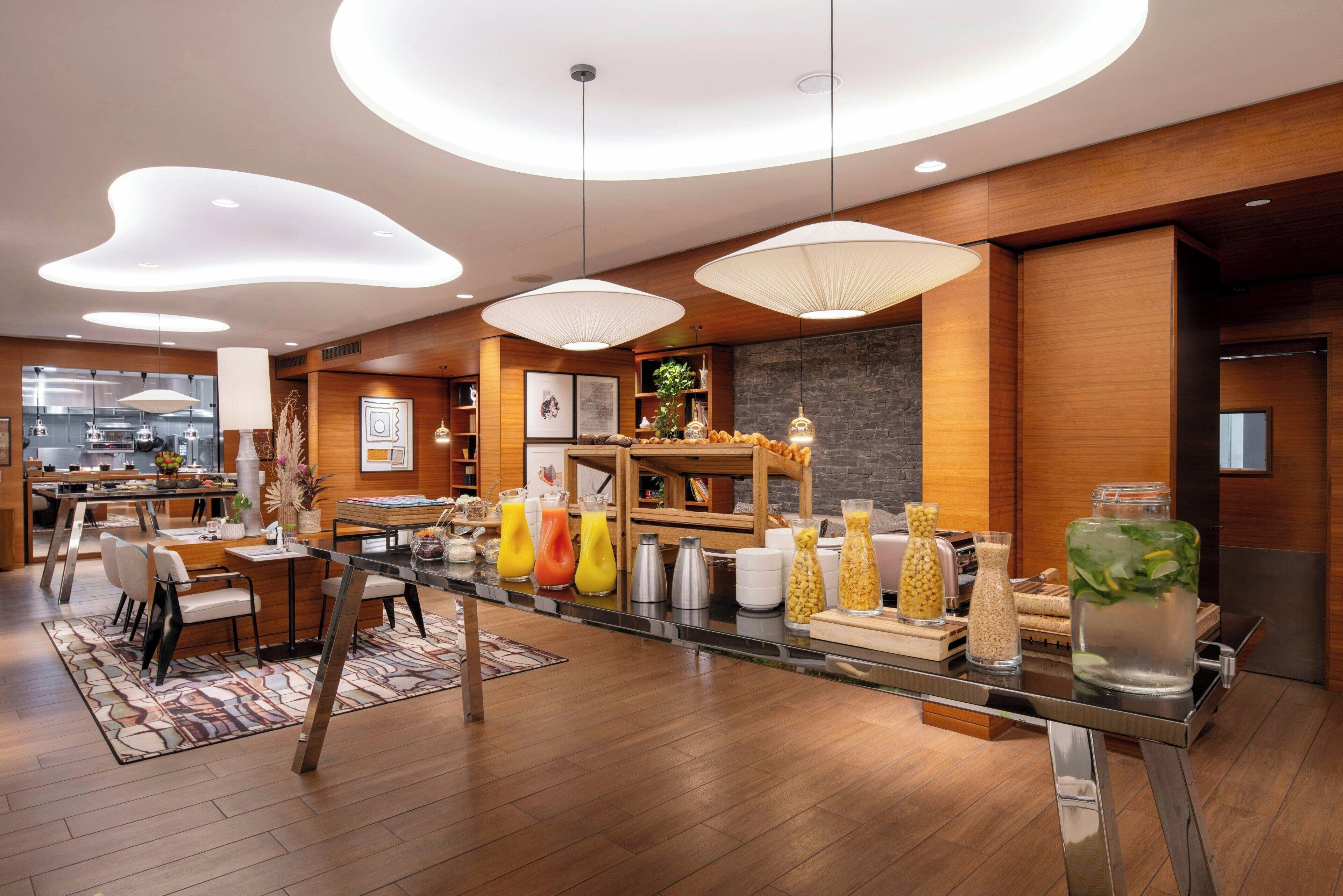 french cuisine, garden views