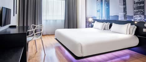 1 habitación, caja de seguridad en la habitación y cortinas blackout