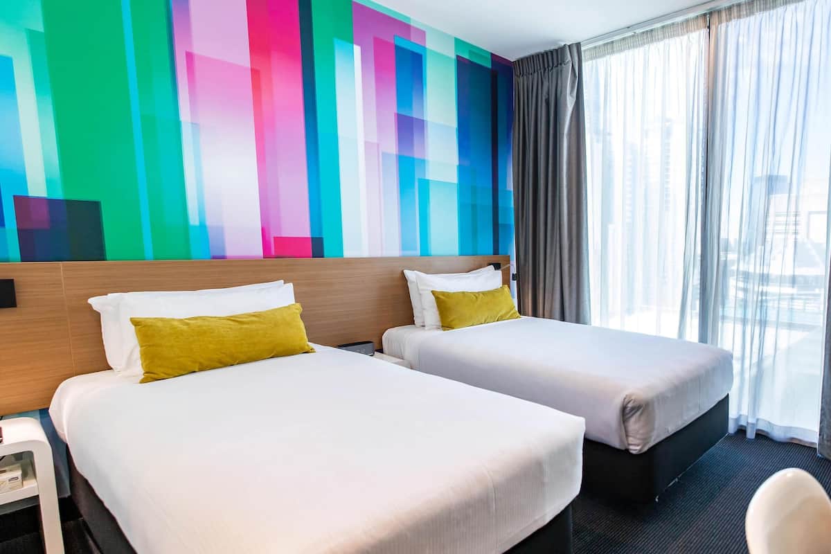 Standard Room, 2 Twin Beds | In-room safe, desk, soundproofing, iron/ironing board
