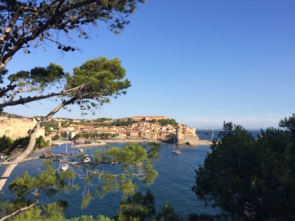 A coastal town with a historic fort, a marina, and a clear view of the sea. - ibis Styles Collioure Port Vendres (Port-Vendres)