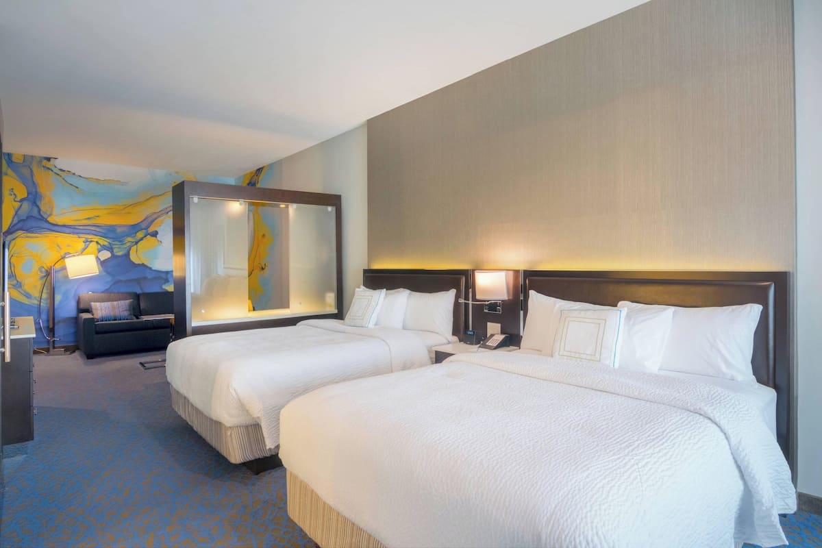 suite, multiple beds | pillow-top beds, desk, laptop workspace, iron/ironing board