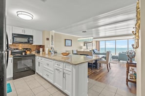 Condo, 3 Bedrooms, Ocean View (1201) | Private kitchen | Fridge, microwave, oven, stovetop