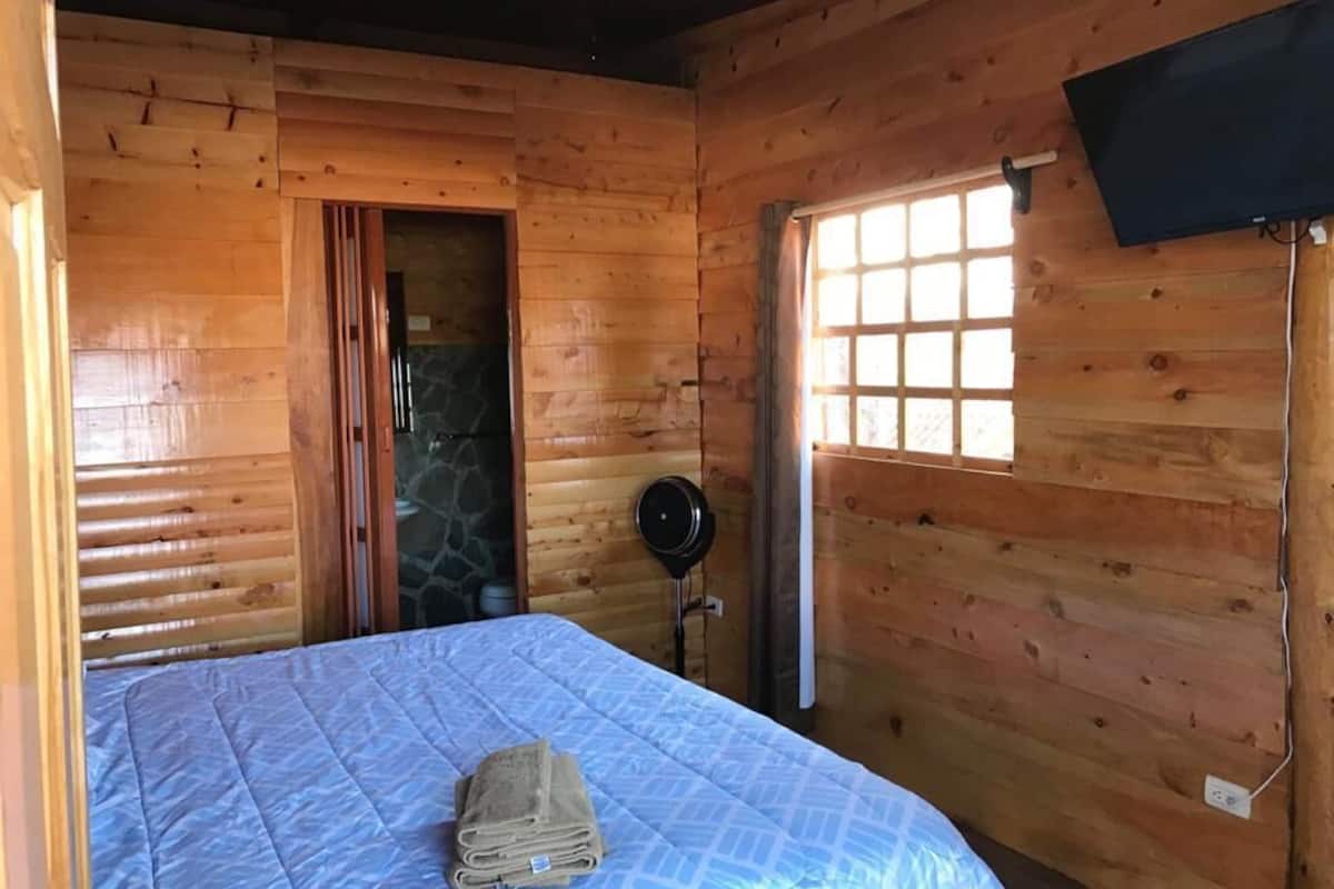Comfort Cabin | 1 bedroom, premium bedding, down comforters, laptop workspace