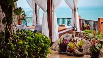 Salas de tratamiento para parejas, tratamientos corporales, aromaterapia