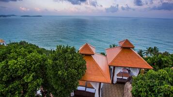 Vue depuis lâhĂ©bergement