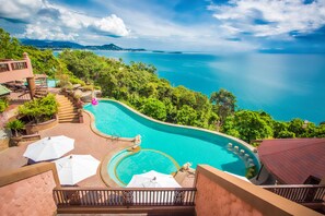 Grand Quadruple Room, 2 Queen Beds, Sea View | View from room - Samui Bayview Resort & Spa (Koh Samui)