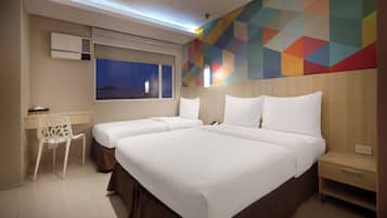 In-room safe, desk, soundproofing, iron/ironing board (on request)