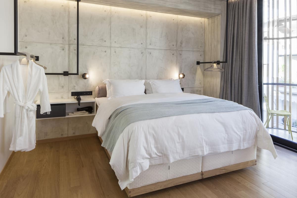 1 habitación y ropa de cama de alta calidad