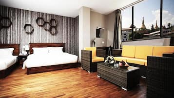 Designer Suite Room | Minibar, desk, iron/ironing board, free WiFi